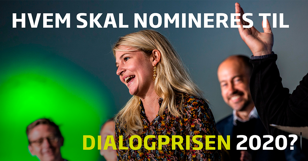 Hvem synes du fortjener at modtage Dialogprisen 2020? 👂🏼

I partnerskab med <a href="/Folkemoedet/">Folkemødet #fmdk</a>, <a href="/danskungdom/">DUF - Dansk Ungdoms Fællesråd</a> &amp; @DFS_dk uddeler vi prisen til en politiker, der har lyttet, været i dialog og ladet sig påvirke af debatten. Vinderen kåres ifm #fmdk. #dkpol