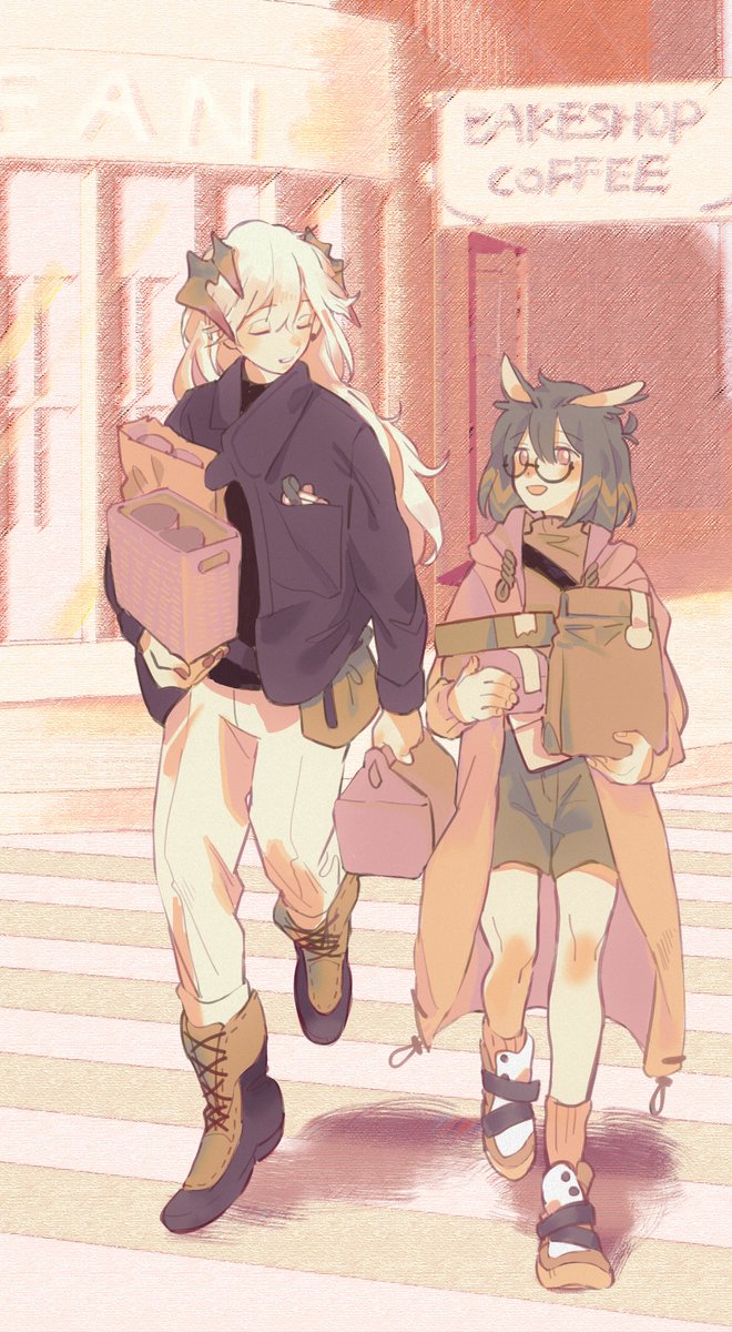 #アークナイツ
#Arknights
in their lunch break