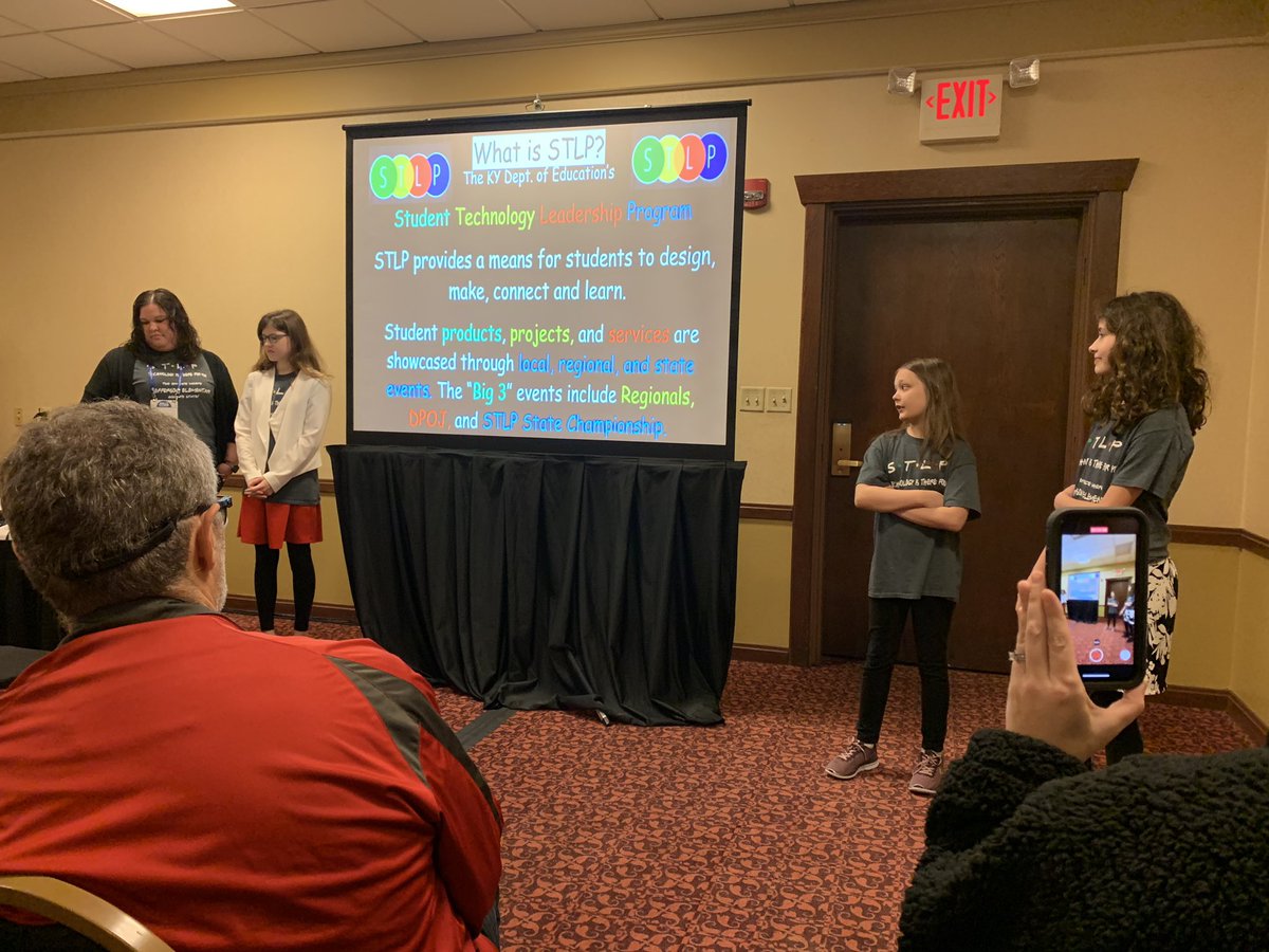 bookfairy15's tweet photo. Wonderful student presenters at KySTE! Great job ladies!!! #KySTE2020 https://t.co/xuhHbhBhZ6