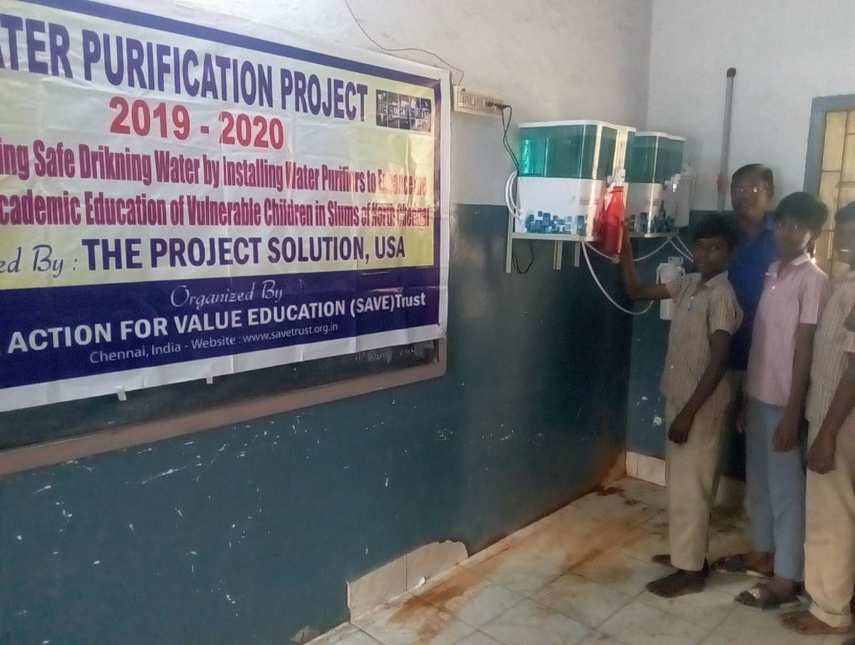 tpscommunity's tweet photo. New water purifiers installed at schools in Chennai, India. #theprojectsolution https://t.co/mg1fvAcHGy https://t.co/v2Wbl74SSk