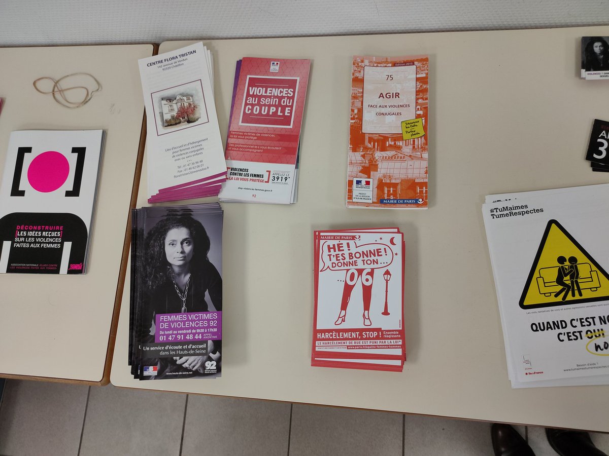IUT_Sceaux's tweet photo. Conférence sur les violences faites aux femmes a @IUT_Sceaux @UnivParisSaclay. Merci au Centre Flora Tristan pour ce partage. https://t.co/GfVBSUoDwJ