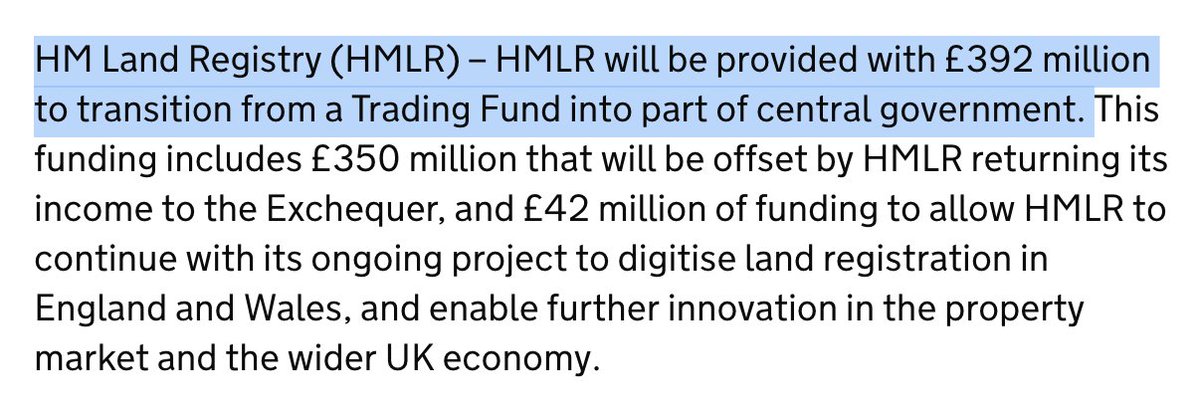 darkgreener's tweet image. Excellent news from the Budget! Land Registry to stop being a Trading Fund. No longer flogging off taxpayer-funded data to the highest bidder: creating public value instead👍👍👍