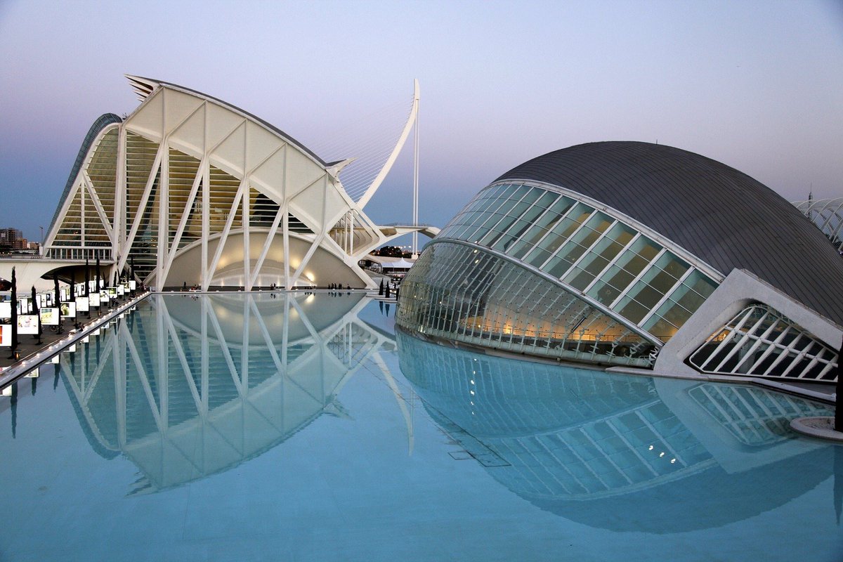 StudyTravelCOM's tweet image. The #cityofartsandsciences in #Valencia is one of the 12 #treasures of #Spain. It includes a museum of Science, 3D cinema and #Oceanografic. On your way there you could cycle through the 9 km-long #Turia park!🇪🇸😎👉 bit.ly/38GeGf7 #cityofartsandscience #valenciaspain