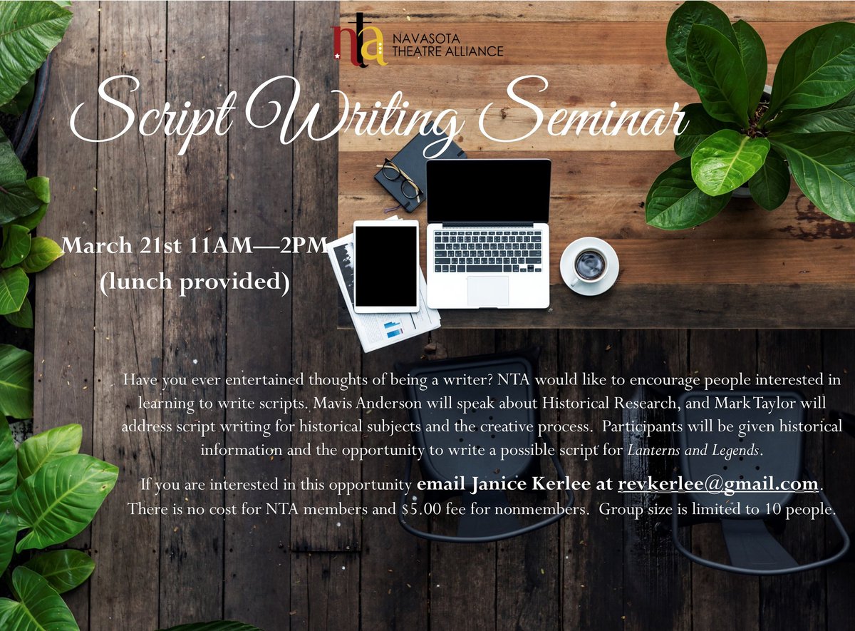 NTAonstage's tweet photo. Have you heard about NTA's Script Writing Seminar? Interested in writing scripts? Not only learn about script writing, but you will be able to try your hand at it too! And you never, your script might used by us! Check out the description in the image for more information. https://t.co/5J7JJsheJ6