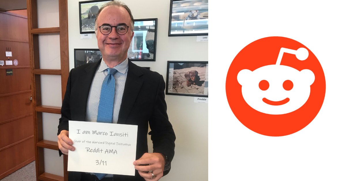 Keystone AI (@keystoneideas) on Twitter photo #TODAY, from 1-3pm ET, do not miss <a href="/HarvardHBS/">Harvard Business School</a> professor and Keystone chairman <a href="/marcoiansiti/">Marco Iansiti</a>'s @reddit #AMA! He'll be answering questions on all things #AI, #tech, #strategy and more. Log on and ask away! ow.ly/tY7550yJ0IS #reddit #askmeanything #TODAY, from 1-3pm ET, do not miss <a href="/HarvardHBS/">Harvard Business School</a> professor and Keystone chairman <a href="/marcoiansiti/">Marco Iansiti</a>'s @reddit #AMA! He'll be answering questions on all things #AI, #tech, #strategy and more. Log on and ask away! ow.ly/tY7550yJ0IS #reddit #askmeanything