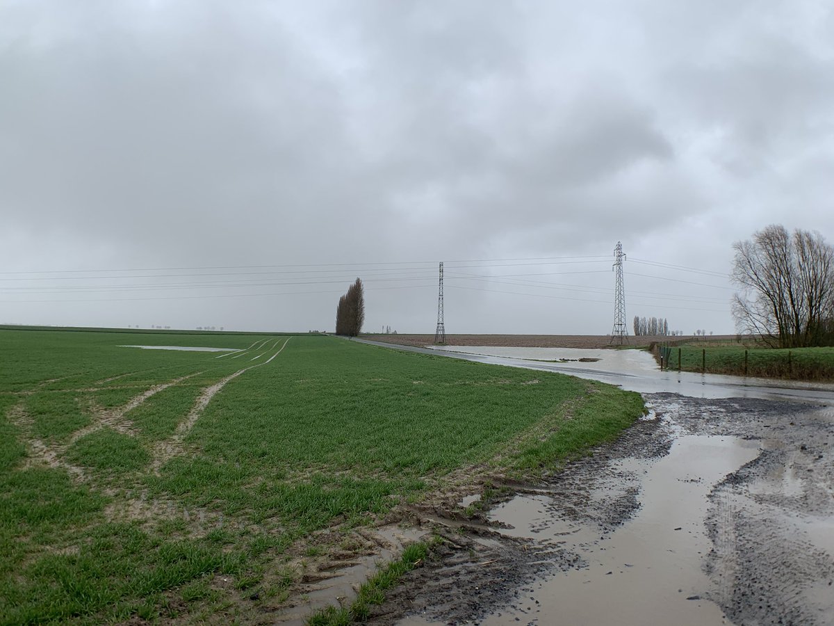 BIOmanu59's tweet photo. @rv59268 @paysanretraite @AgriSkippy @agrikol Plus en #Année sèche 🤷🏼🌨🌧💧💦☔️
L’eau déborde 
Il continue de pleuvoir 🌧 
L’eau traverse la route et commence à remplir l’autre champs
Les #sources sont en action 
#bourlon #nord #pasdecalais #hautsdefrance https://t.co/62o01BYVF7