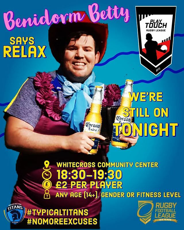 Training tonight anyone?
#fun #fitness #social #rugby #rugbyleague #touch #touchrugby #toichrugbyleague #forhim #forher #forall #thisgirlcan #warrington #cheshire