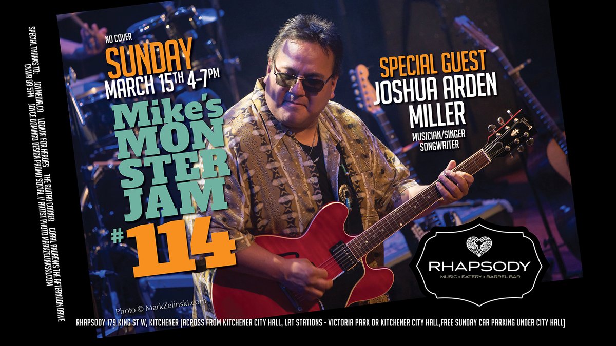 This Sunday 4-7pm <a href="/Rhapsodybarrel/">Rhapsody Barrel Bar</a>, leave your worries behind and let the music heal you with a blend of soulful rockin' blues! With Special Guest @joshuaardenmiller @mikemudfootmcdonald, @daleannebrendon <a href="/coryturnbull/">cory turnbull</a> #livemus #SundayFunday #greatvibe