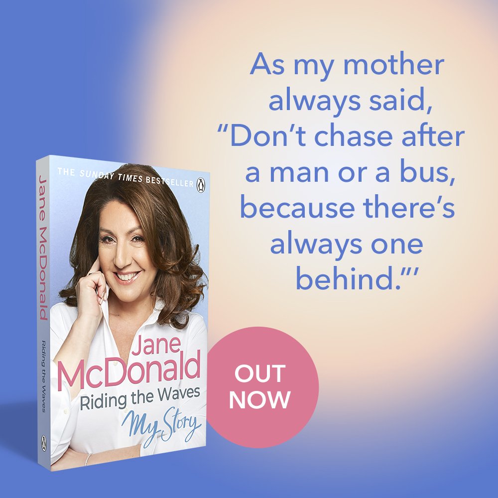 TheJaneMcDonald's tweet image. My mum was always great at giving me advice... find out what else she said in my new book “Riding the Waves – My Story” smarturl.it/6631zj
