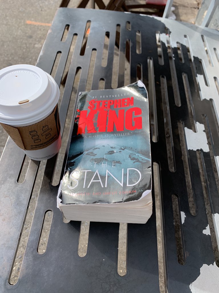 rachoremland's tweet photo. When ya happen to start a book about a superflu wiping out the world a month before corona virus...  @StephenKing https://t.co/D0gLftQ8dp