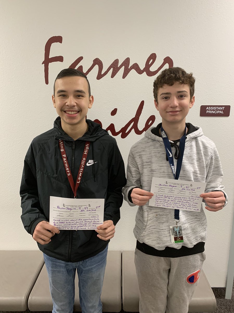 WilsonLashundra's tweet image. Blessing your feed on this pre-spring break Wednesday with some amazing students who’ve earned POSITIVE office referrals this week! Help me celebrate these Fantastic Farmers! #TodayatLHSK #LISDCulture #PositiveReferrals #FarmerPride #ProudAP