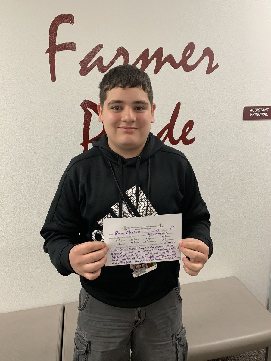 WilsonLashundra's tweet image. Blessing your feed on this pre-spring break Wednesday with some amazing students who’ve earned POSITIVE office referrals this week! Help me celebrate these Fantastic Farmers! #TodayatLHSK #LISDCulture #PositiveReferrals #FarmerPride #ProudAP