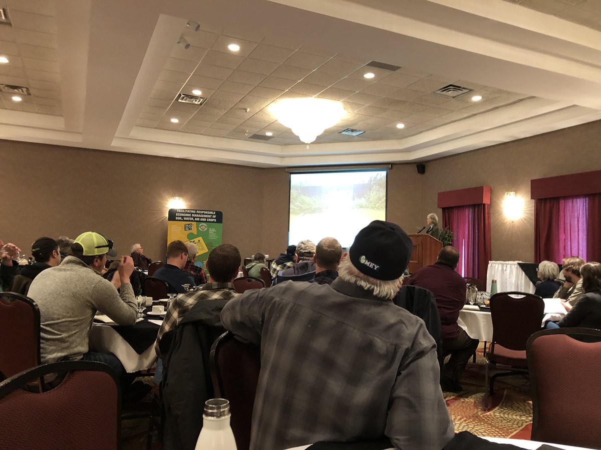 Excellent turnout for the Regional Soil Health Event in Cobourg today. #soilmatters #oscia