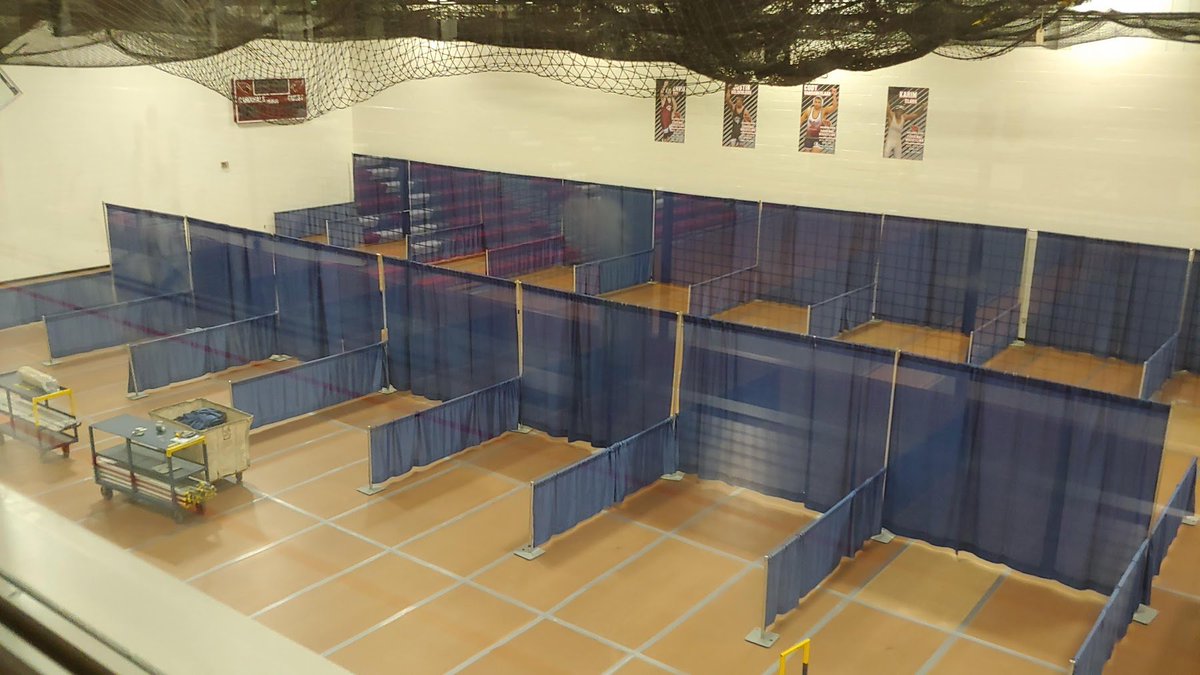 Progress on the setup of our Muskegon District Event!
Last night we got the main pits up and covered all the flooring in the main gym. Field setup is today! We look forward to seeing you all there.
Learn more here -> muskegonrobotics.com/muskegon-distr…