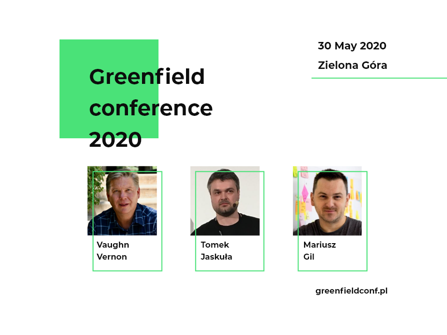 Serdecznie zapraszamy naszych BBJUGowiczów do wzięcia udziału w konferencji <a href="/Greenfield_Conf/">GreenfieldConf</a>. Konferencja odbędzie się 30 Maja 2020. Jako że jesteśmy partnerem medialnym konferencji będziemy mieli dla was jedną wejściówkę do wygrania w konkursie 😎