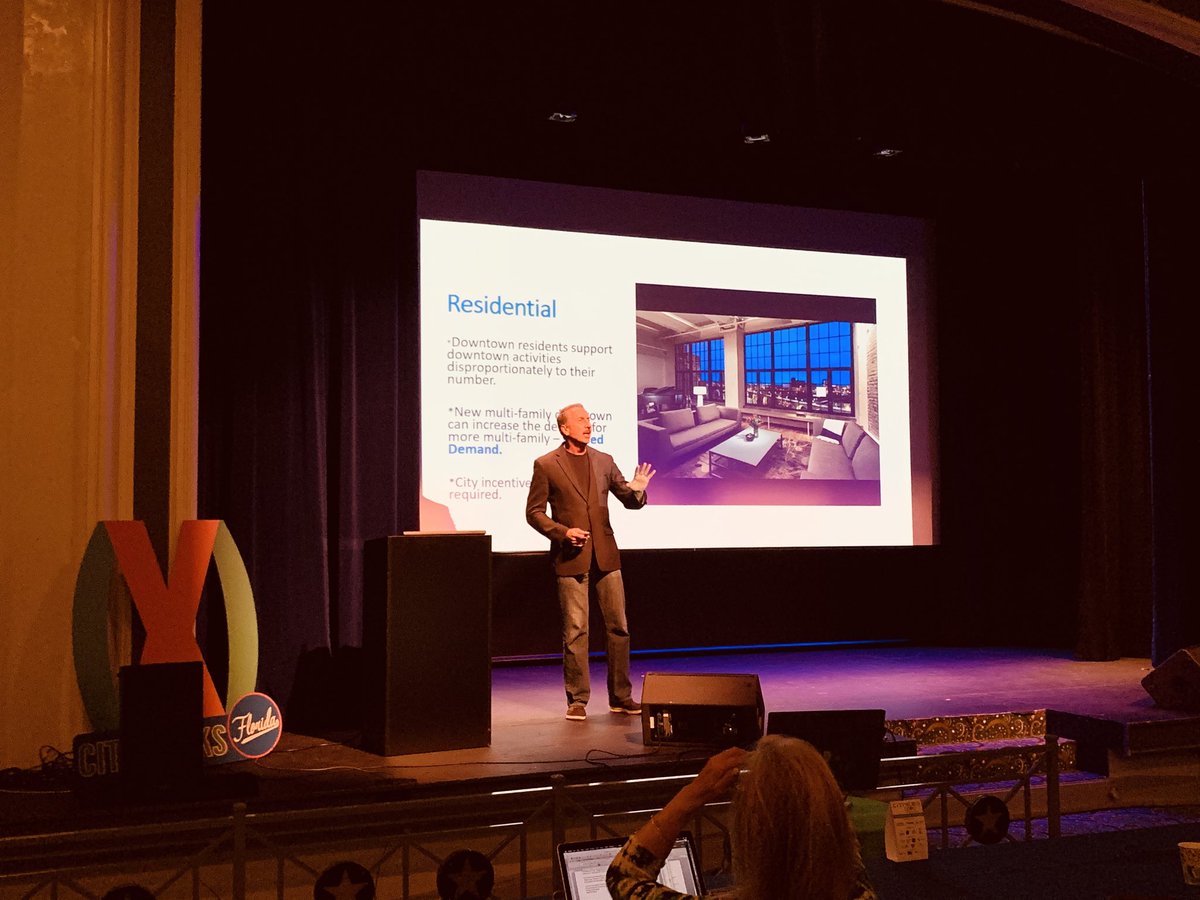 TomNocera's tweet photo. At the Ritz for the #CityWorksXpo listening to ⁦@bakerstpete ⁩sharing his strategy that transformed  #StPete into the special place it is today. It began with attracting residents and the makeover of Beach Drive and hosting recurring events. “Recurring events are gold!” https://t.co/nZFCLGyeFf