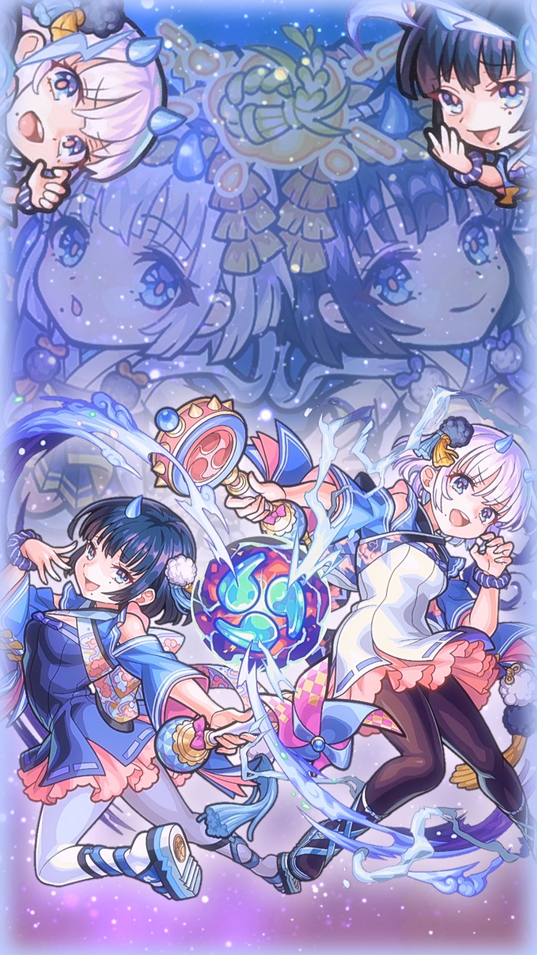 ﾓﾝ垢 まえちん 加工依頼終了しました リプ返でリクエストのあった 進化メイン 風神雷神の進化壁紙です サイズは2種類作りました 使用機種に合う方を使って下さい とりあえずこんな感じで今後アップする予定 モンスト モンスト好きと繋がり