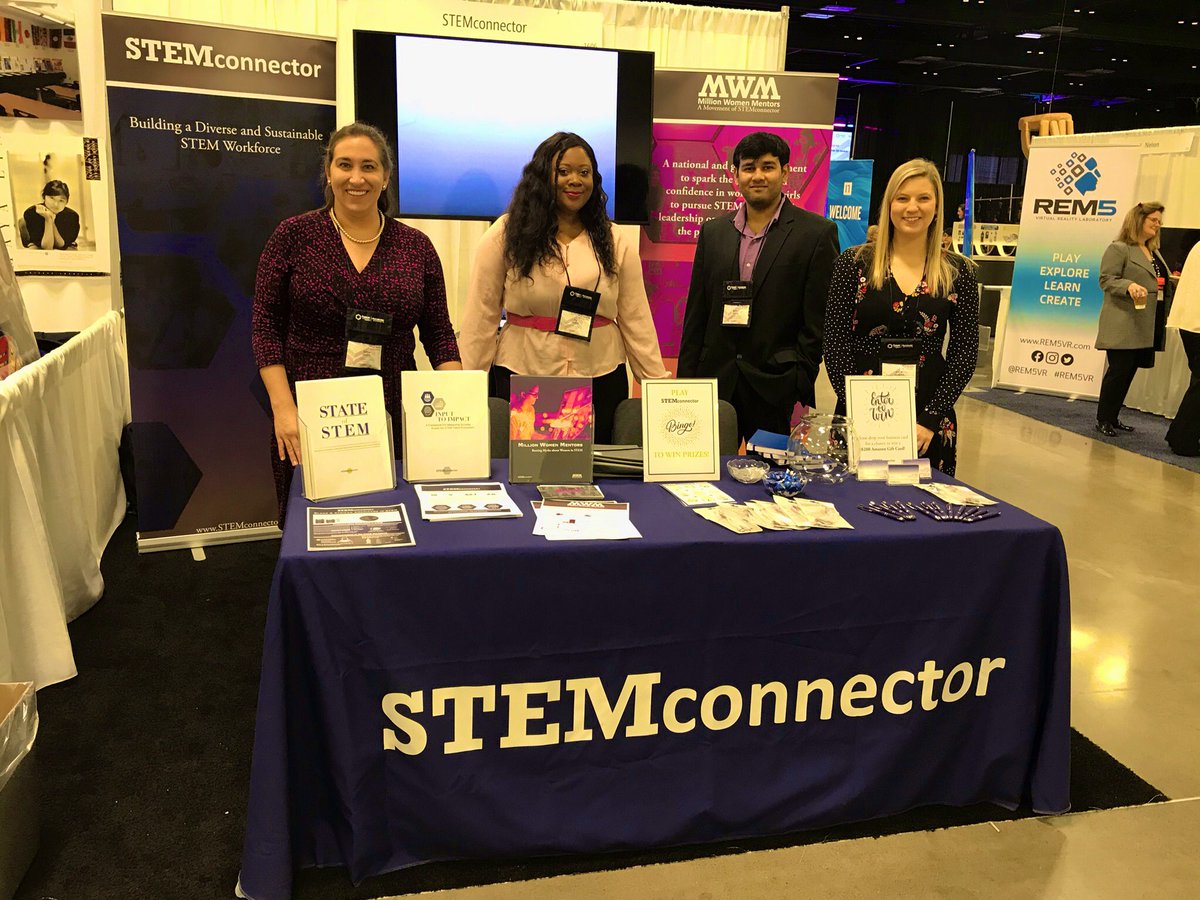 STEMconnector's tweet photo. The @STEMconnector team is ready! If you’re at @WorkplaceForum’s Annual Conference this week, stop by booth #1606 in the Marketplace of Ideas to ask us questions and engage in all things #STEM! #WorkPlaceForum2020 #STEMGO https://t.co/h73OmkKdb8