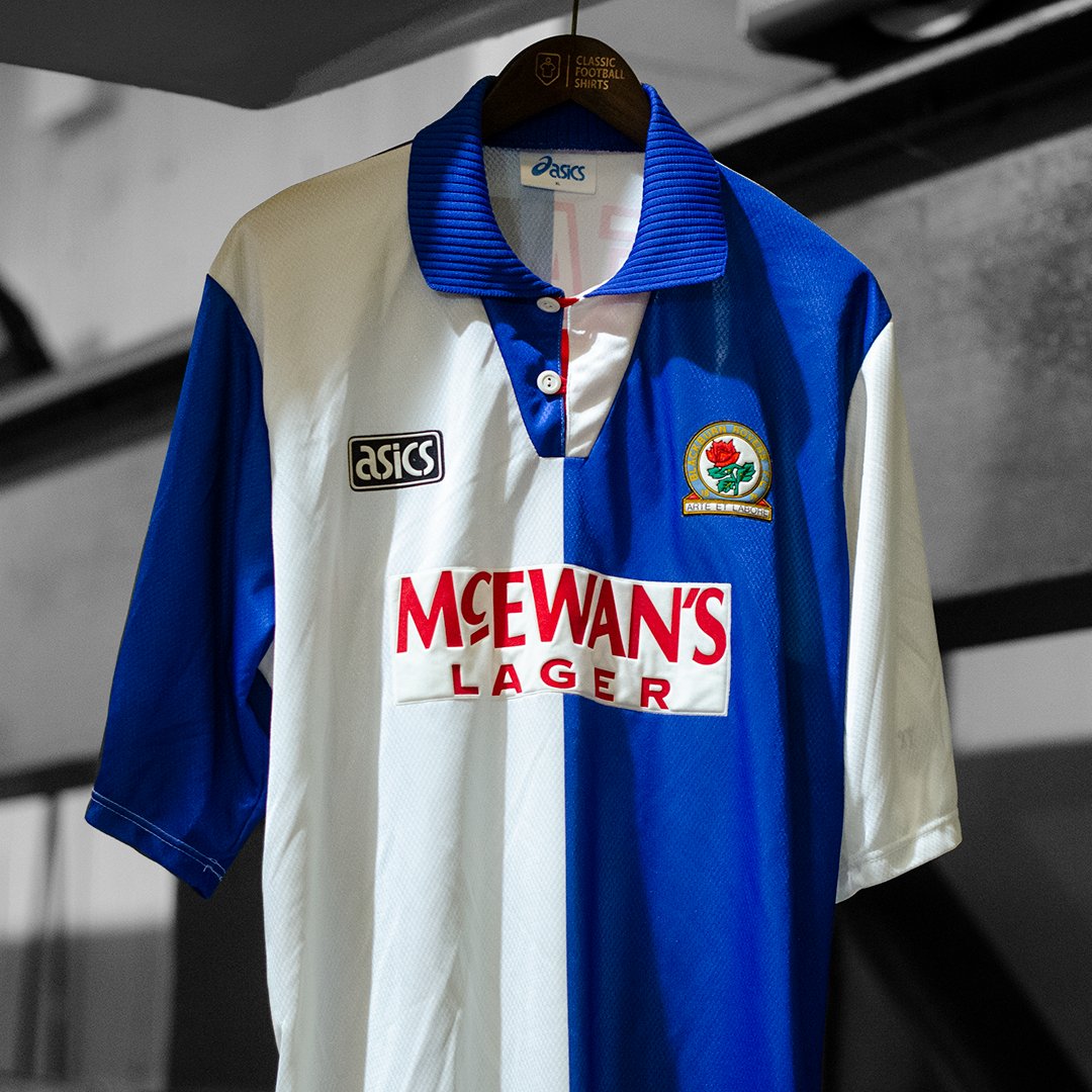 Classic Football Shirts Blackburn Won The Premier League Title In A Half And Half Home Kit Design Can You Think Of Any Other Teams That Have Worn A Half And