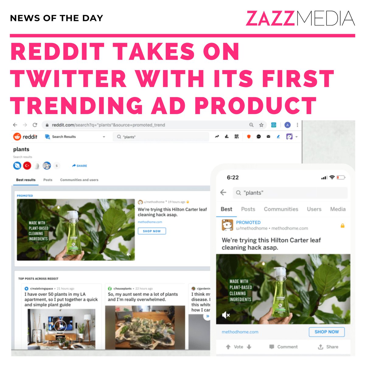 zazzmedia's tweet photo. #Reddit,  the popular discussion site, is launching its first trending ad product, the Trending Takeover. The new ad unit will allow brands to reach visitors on two of the most heavily visited areas of Reddit’s website: the Search tab and the Popular feed.

#ZazzYourBrand https://t.co/nkQwHGIEFK
