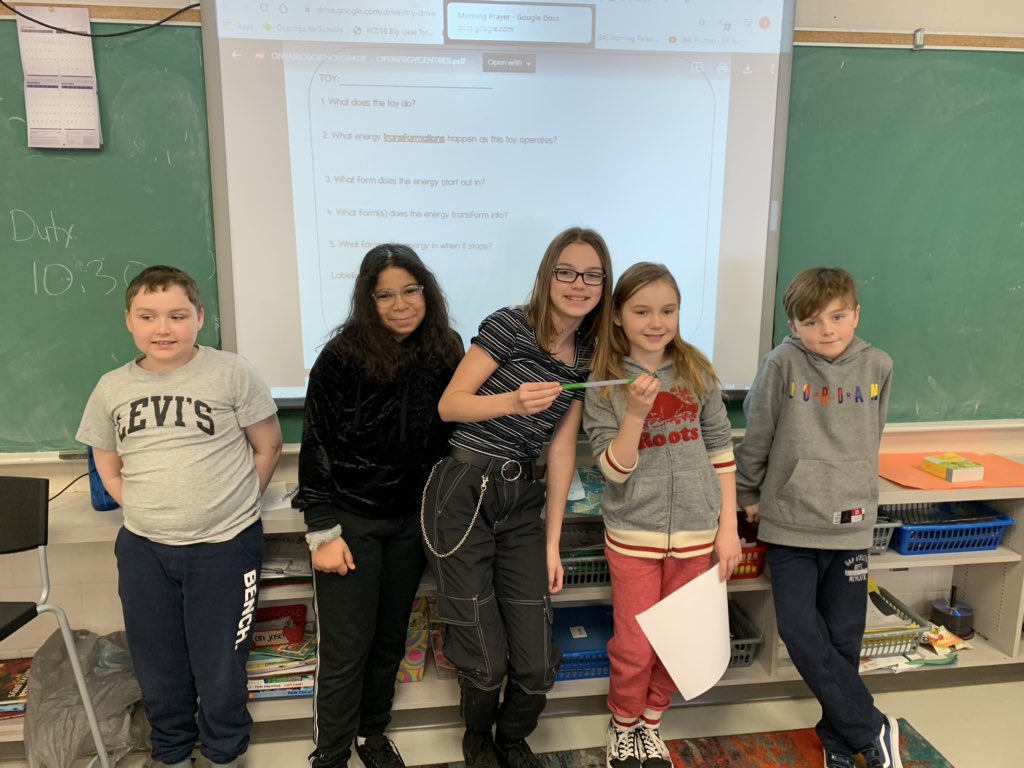 jencull_lopez's tweet photo. Demonstrating our understanding of energy transformation through the operation of a simple toy @StJamesOCSB https://t.co/ULmjcJ6Drb