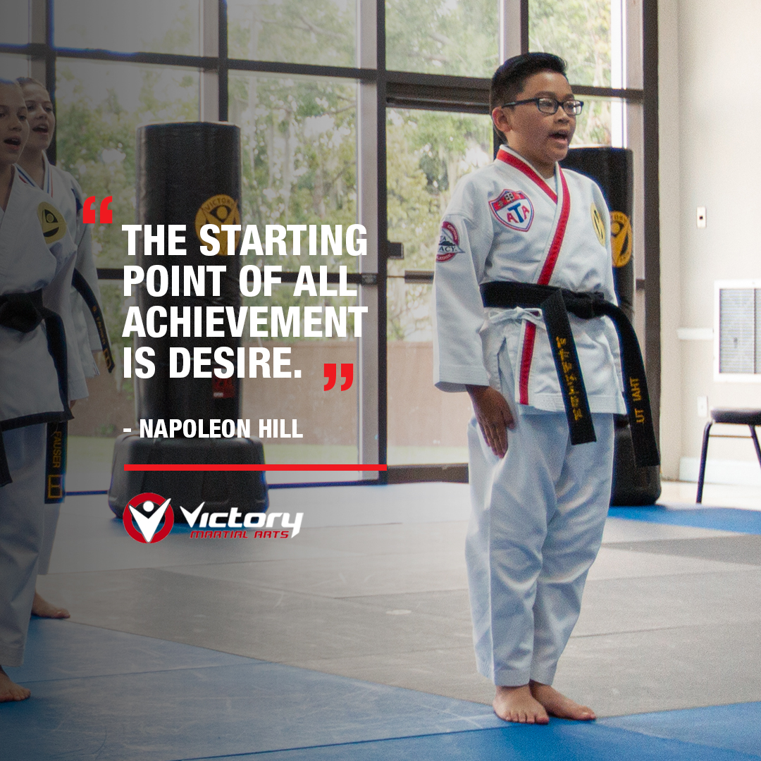 #MartialArts teaches us that passion is the fuel to reach our goals. #WednesdayWisdom #VictoryMartialArts