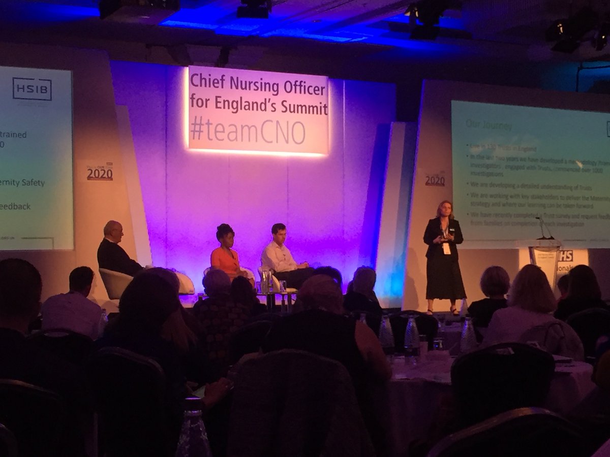 Dr Aidan Fowler Director of Patient Safety NHSI&amp;E and Sandy Lewis Maternity Programme Director HSIB  really good session and updates on safety and learning to date. Reference also  to July 2019 NHS Patient Safety Strategy