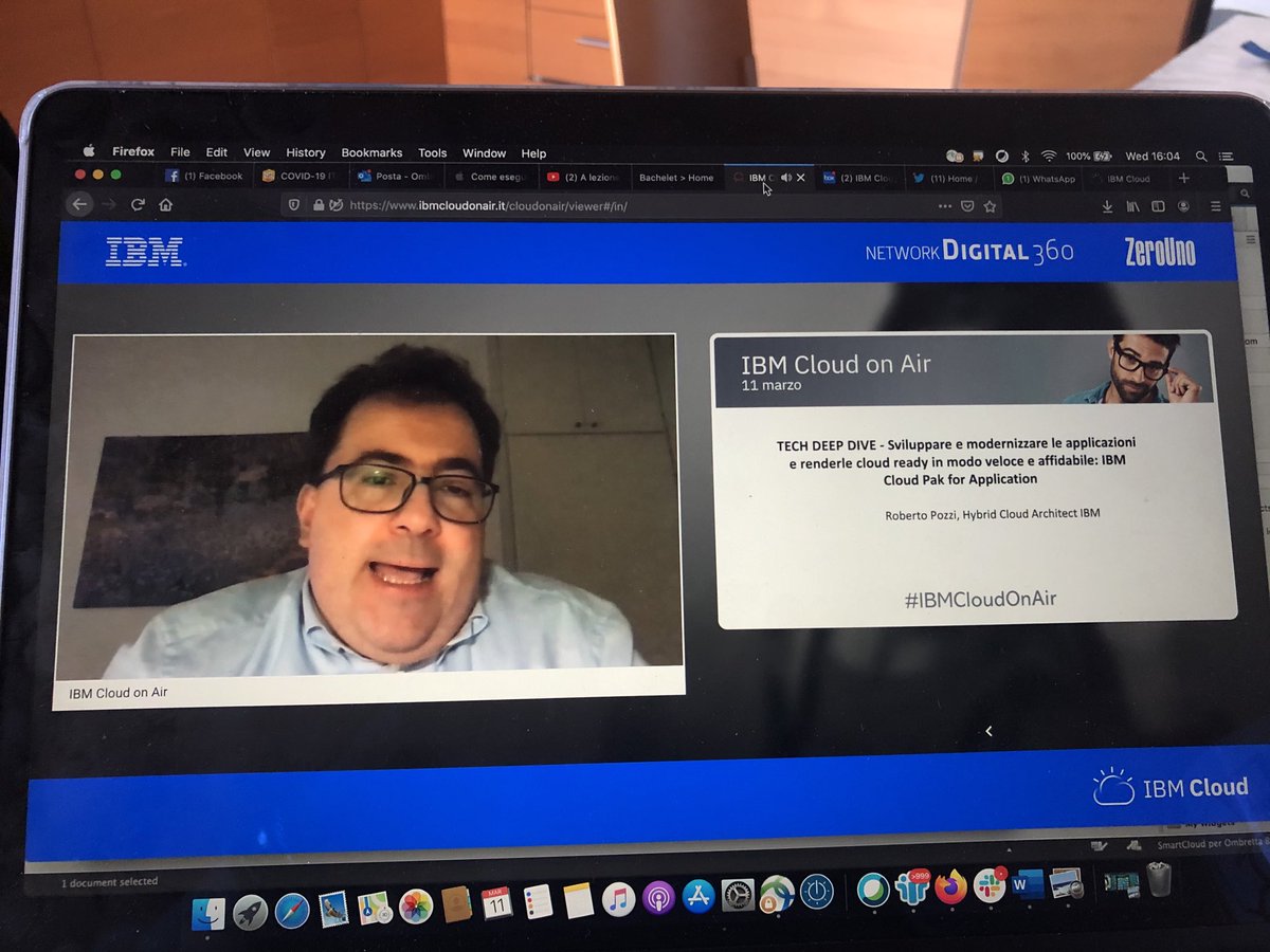 ombrettab's tweet image. Cloud Paks for applicati in what you need today what you need tomorrow #IBMCloudOnAir #startibmcloud ⁦@ErminiaN⁩ ⁦@AltieriLuca⁩