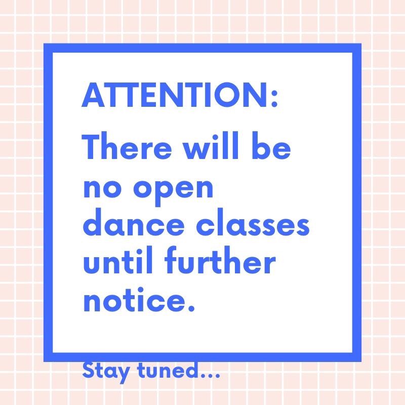 We are going to temporarily postpone all open dance classes until further notice. We'll let you know when we are back up and running. Stay healthy and keep dancing in your hearts, minds and soul. #uddanceminor