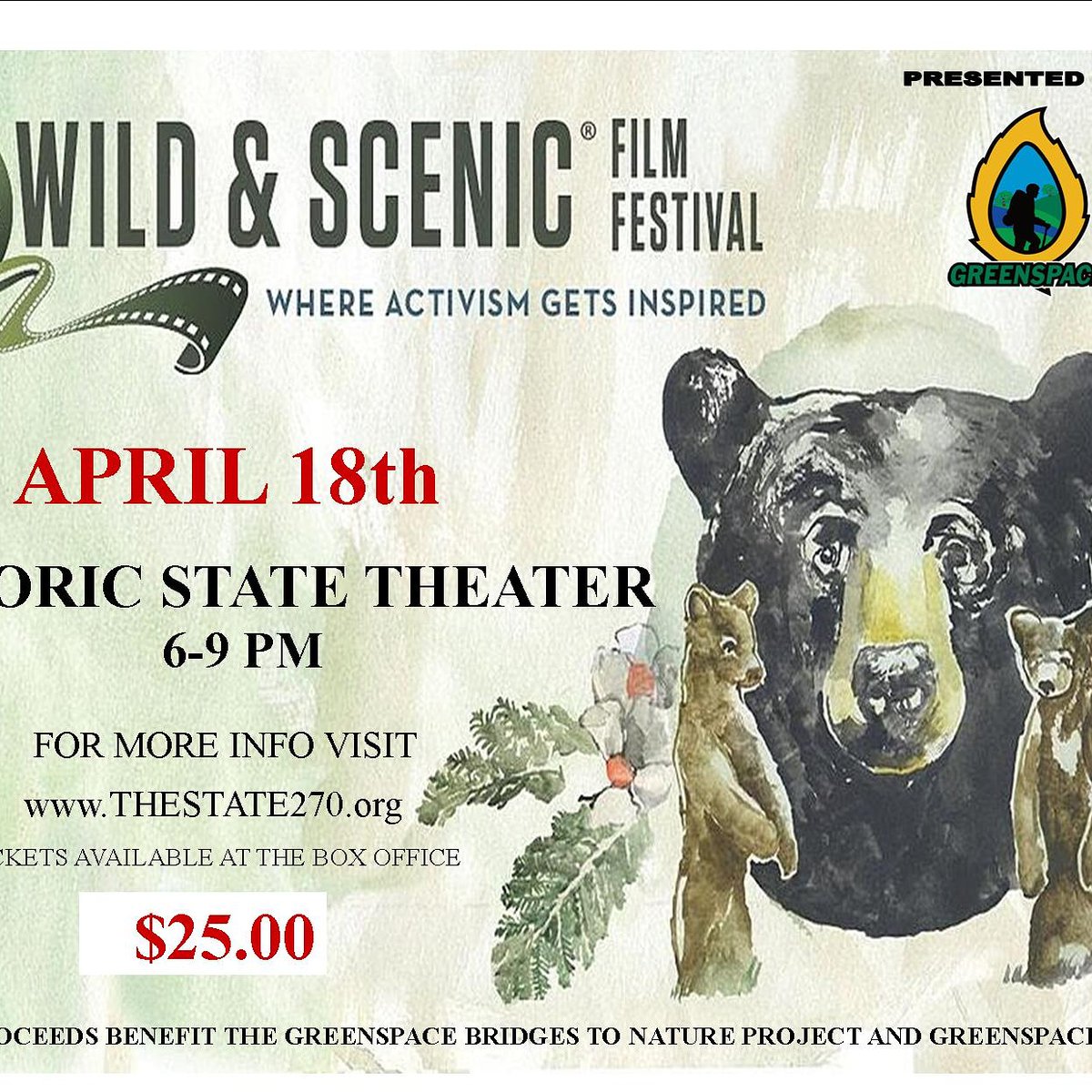 Share with friends please. See you on April 18th at the at the state theater 6-9 pm