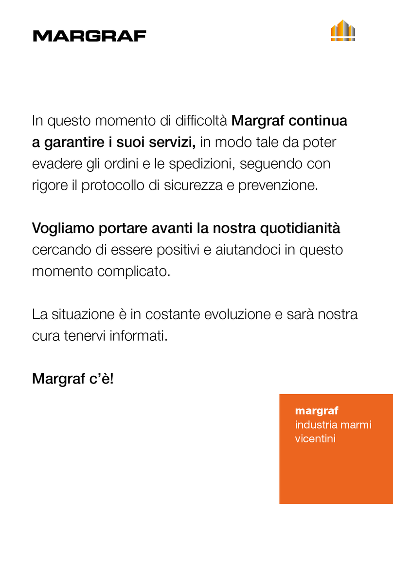In questo momento di difficoltà Margraf continua a garantire i suoi #servizi, seguendo con rigore il #protocollo di #sicurezza e #prevenzione. Vogliamo portare avanti la nostra #quotidianità cercando di essere positivi in questo periodo complicato.