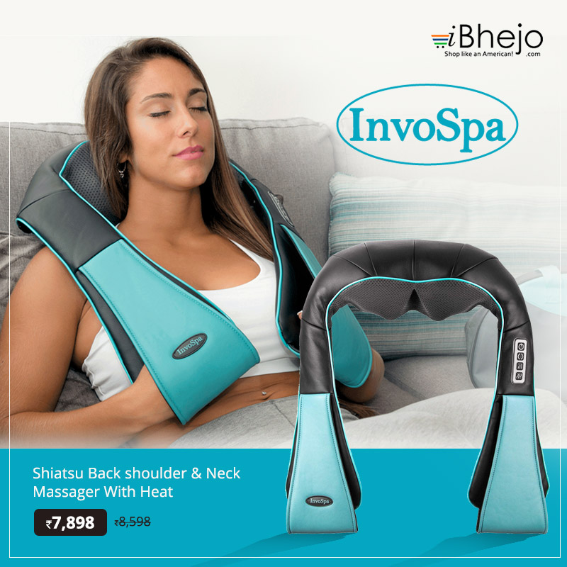 iBhejo Shopping on X: Relax your muscles of back shoulder & neck with  InvoSpa Shiatsu Back shoulder & Neck Massager With Heat. Shop Now :   #InvoSpa #Massagar #BackMassager #NeckMassager  #InvoSpaMassager #ShopFromUSA #