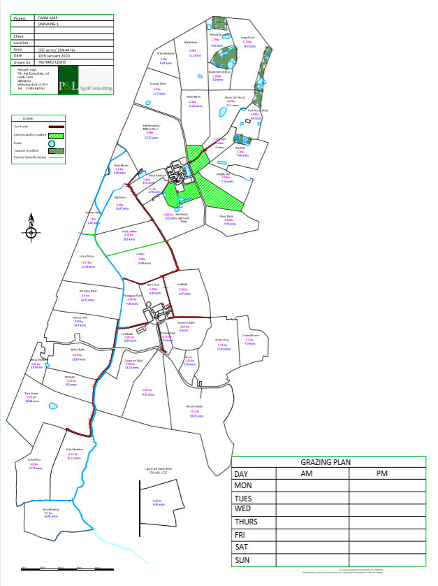 richardlewis92's tweet photo. P&L AgriConsulting are now producing farm maps, we can get these printed on whiteboards to help you with your grazing or farm management #grazing #turnout #farmmapping #teamdairy #farming https://t.co/9z6Ua85LG9