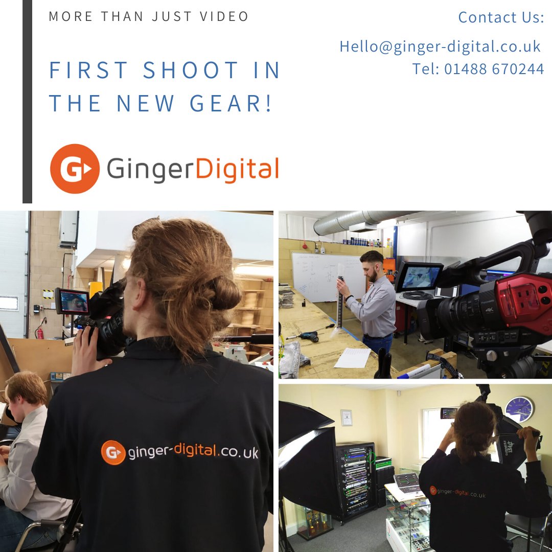 The creative team were out on a shoot near Oxford yesterday and it was perfect timing for them to show off their new branded polo shirts! 

Thank you @giftstwogive They're amazing! 

#GingerDigital #videoproduction #digitalmarketing #endtoendsolutions