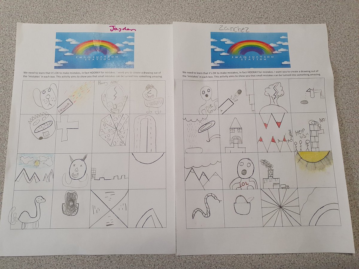 StMarysLink's tweet photo. Some of our pupils looking back at their behaviour and showing them that small mistakes can be turned into something amazing #growthmindset #retrackingbehaviour https://t.co/niEs9GHjX5