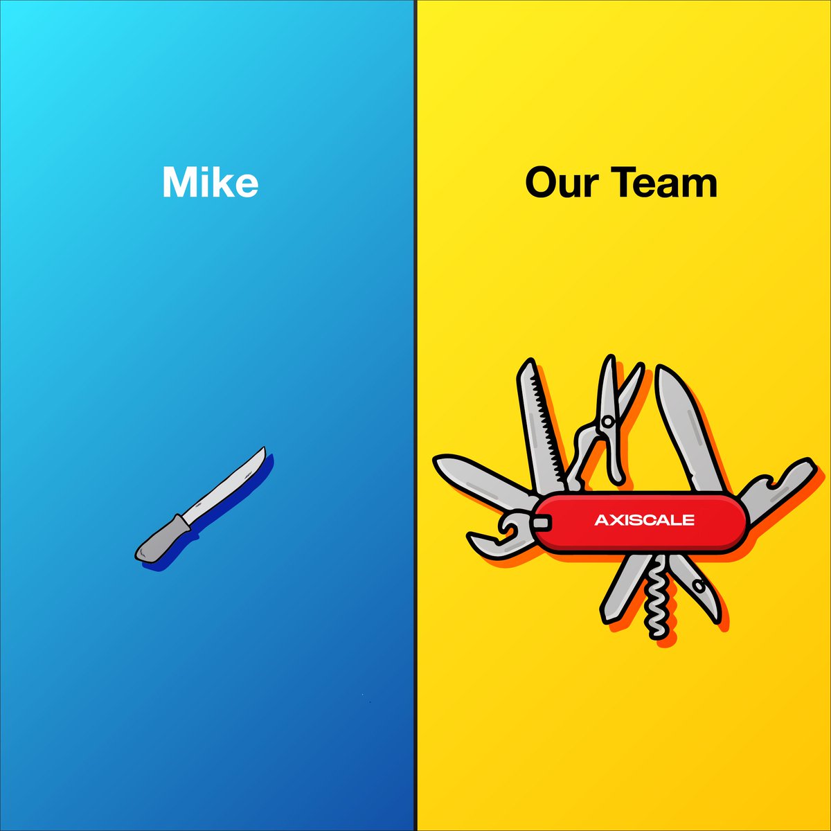 For Mike, that’s having a team to come up with creatives for his campaignsDo you now see the difference of having a creatives team? Let me know!- Mark