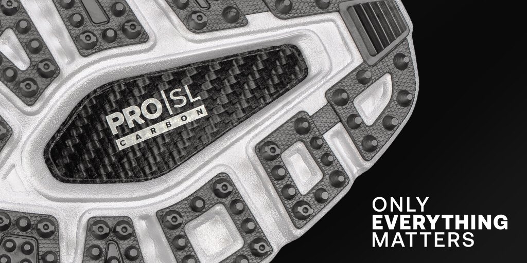FootJoy's tweet photo. Why integrate a carbon insert in a golf shoe? For max stability and launch control.
Carbon matters. #OnlyEverythingMatters
#ProSL #1ShoeinGolf https://t.co/6b1Ebvzdo0