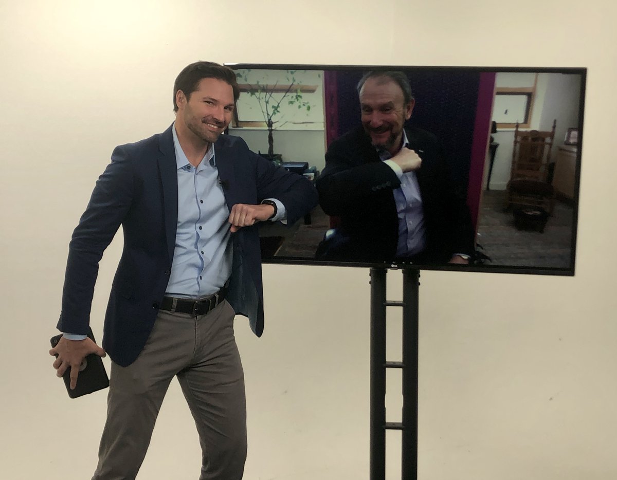 CommonWell's tweet photo. We're doubling up on our social distancing as we film #CommonWellTV2020👍https://t.co/hocVq0fuUN
#elbowtap #InteropDoneRight https://t.co/NrdWEh8hFm