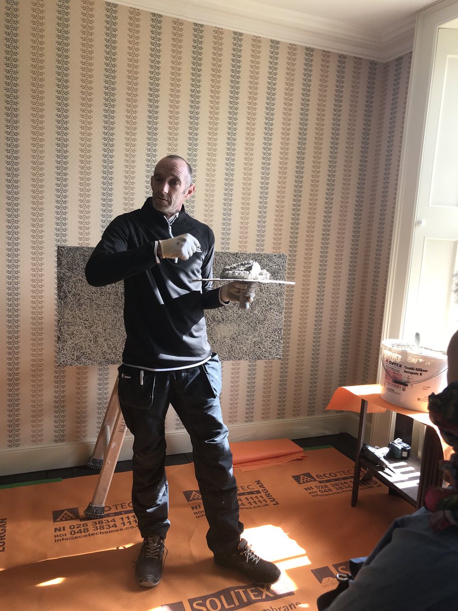 ecologicalbuild's tweet photo. Thanks to @dubcivictrust for inviting us with @dbplaster to discuss the application of #Diasen #Calsitherm & @Gutex_Daemmung woodfibre on thermal #retrofit of older buildings. Well done Maurice @Nilan_Ireland #ventilation #heating #heritage https://t.co/ge8cpQAgeZ