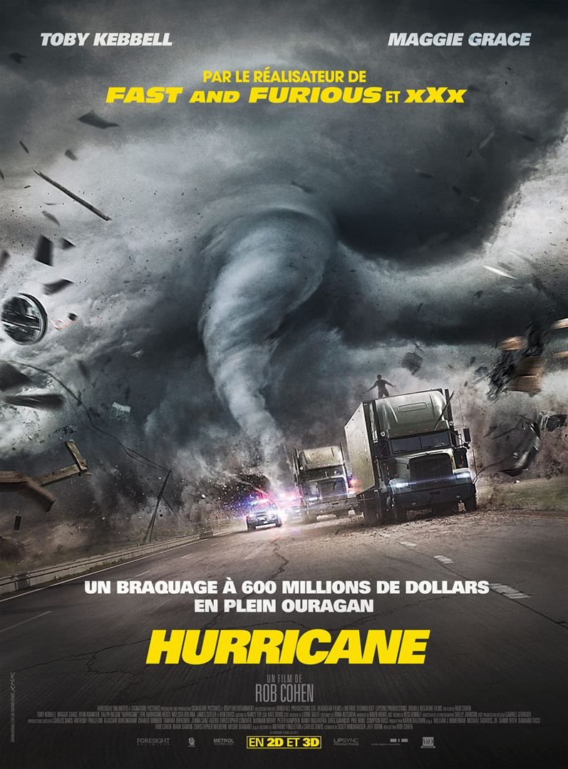 Hurricane (2018) : le scénario est en carton, y'a littéralement aucune surprise (à la limite une petite) et tu vois tout venir. C'est même pas si bien réalisé que ça (la gueule de certains plans..), et le simili money shot du film est très loin de pouvoir le sauver. Allez.. 7/20
