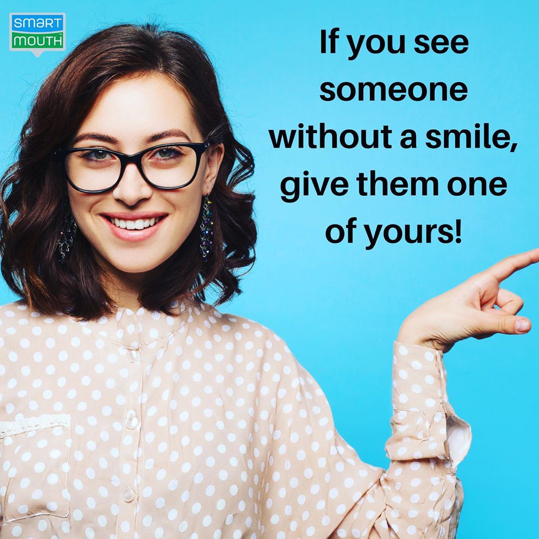 Just a Reminder: Sharing Is Caring!

If you see someone without a smile today, make sure you give them one of yours! It costs you nothing, and takes only a split second, but you never know the positive impact it could have in someone else’s life!

SmartMouth.com