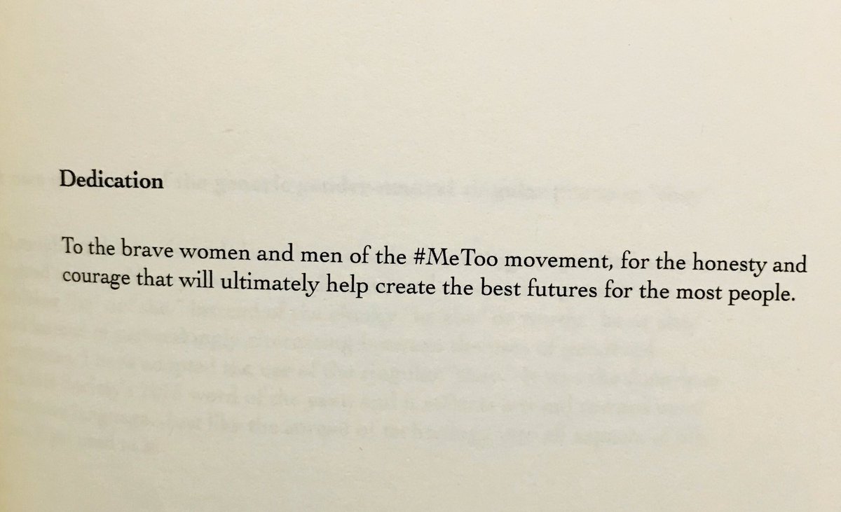 kateo's tweet image. In 2018 I dedicated #TechHumanist to the brave women and men of the #MeToo movement, “for the honesty and courage that will ultimately help create the best futures for the most people,” which is ultimately, although indirectly, what the book is about.

Today I repeat:

THANK YOU.