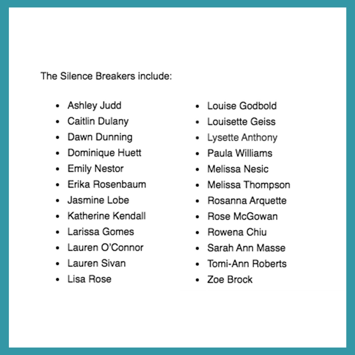 TIMESUPNOW's tweet photo. BREAKING: Harvey Weinstein has been sentenced to 23 years in prison for his February conviction of criminal sexual act in the first degree and rape in the third degree.

The following is a statement from 24 #silencebreakers in response: https://t.co/6LhmIhDaMz