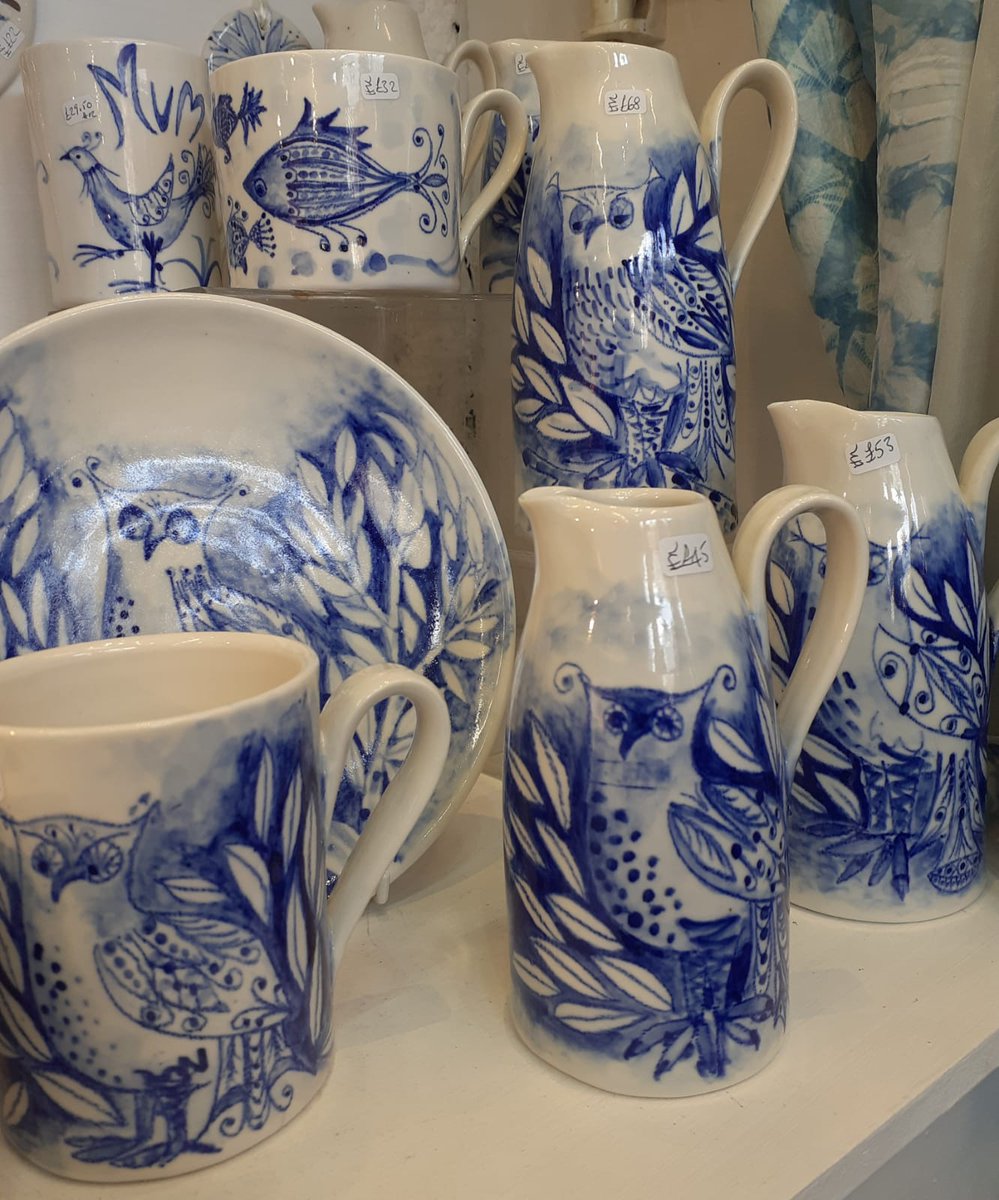 We are delighted to be the first to receive this gorgeous new range of unique hand-painted Owl ceramic ware.#ceramics #handmade #handmadegifts #gifts #owls #shoplocal #Cardiff #madeinwales