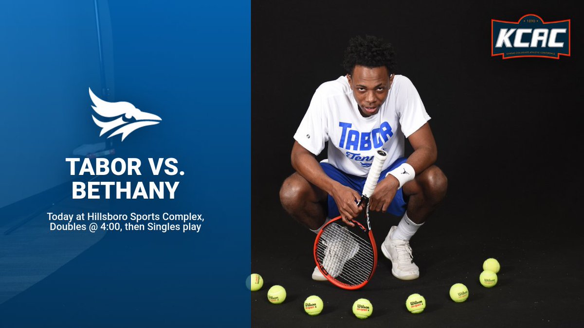 Bluejay tennis opens KCAC play TODAY in Hillsboro at 4:00!!