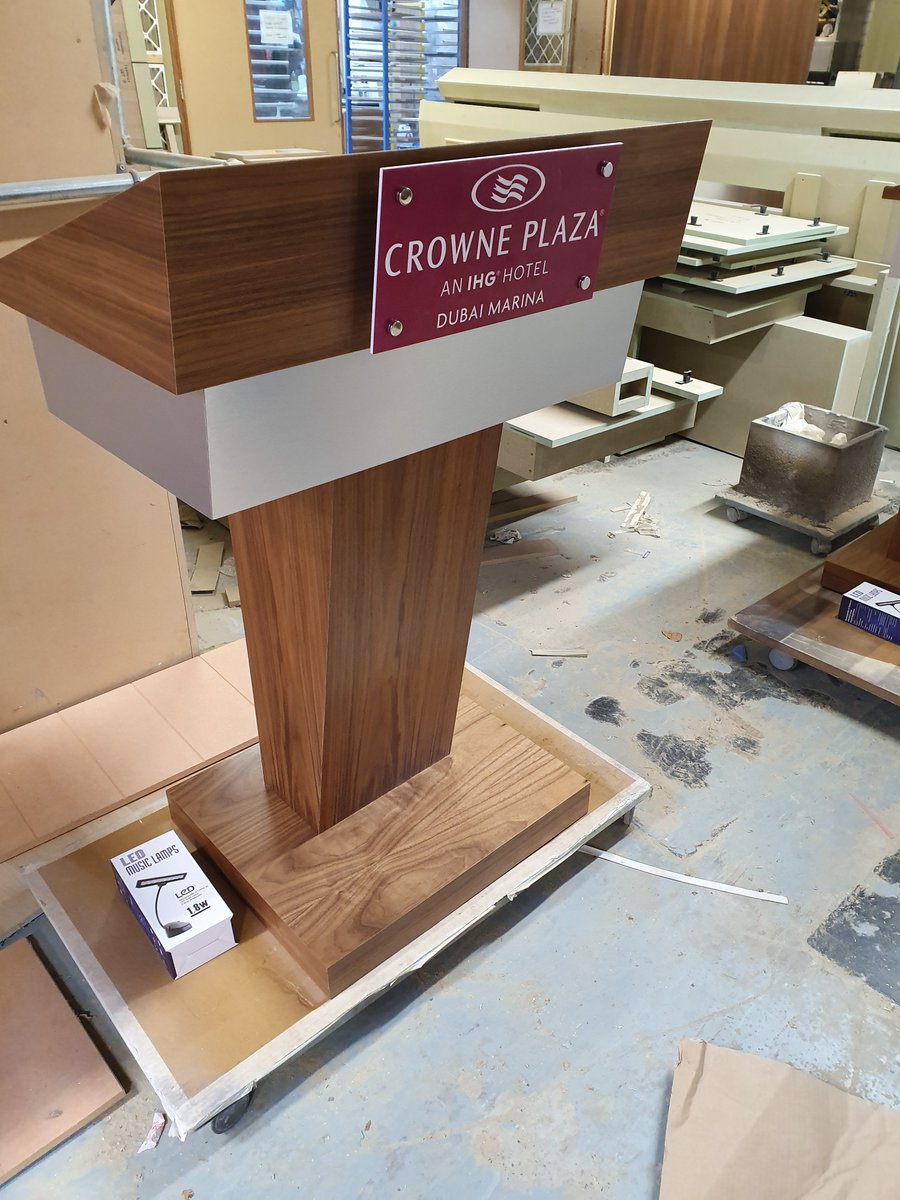 It's encouraging to see that many overseas businesses still considering British manufacturing as the pinnacle of standards and quality. Pictured is one of our lecterns starting off its long journey to Dubai. 

🇬🇧👍

#ukmfg #ukmanufacturing