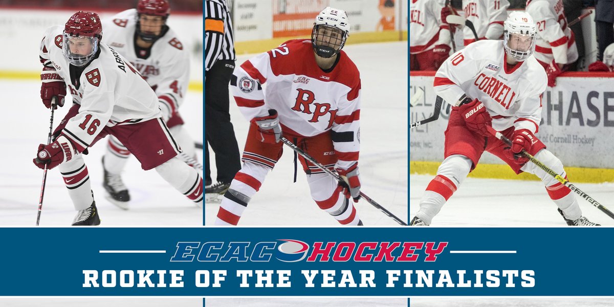 ecachockey's tweet photo. Talk about making an immediate impact..

Congratulations to Nick Abruzzese, Cory Babichuk, and Travis Mitchell on being named finalists for the #ECACHockey Rookie of the Year award!

🔗 https://t.co/lCYZ9JTXcr https://t.co/JrCy4bdHFP