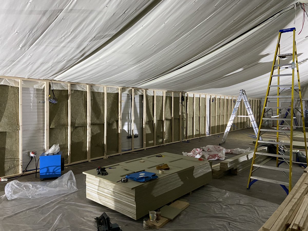 Stretchfl's tweet image. Back in January, we took this marquee from its tired look. To something amazing and fresh. It’s not just fabric we deal with. If you want a project managed or a refurbishment let us know. We can turn your venue into something special.