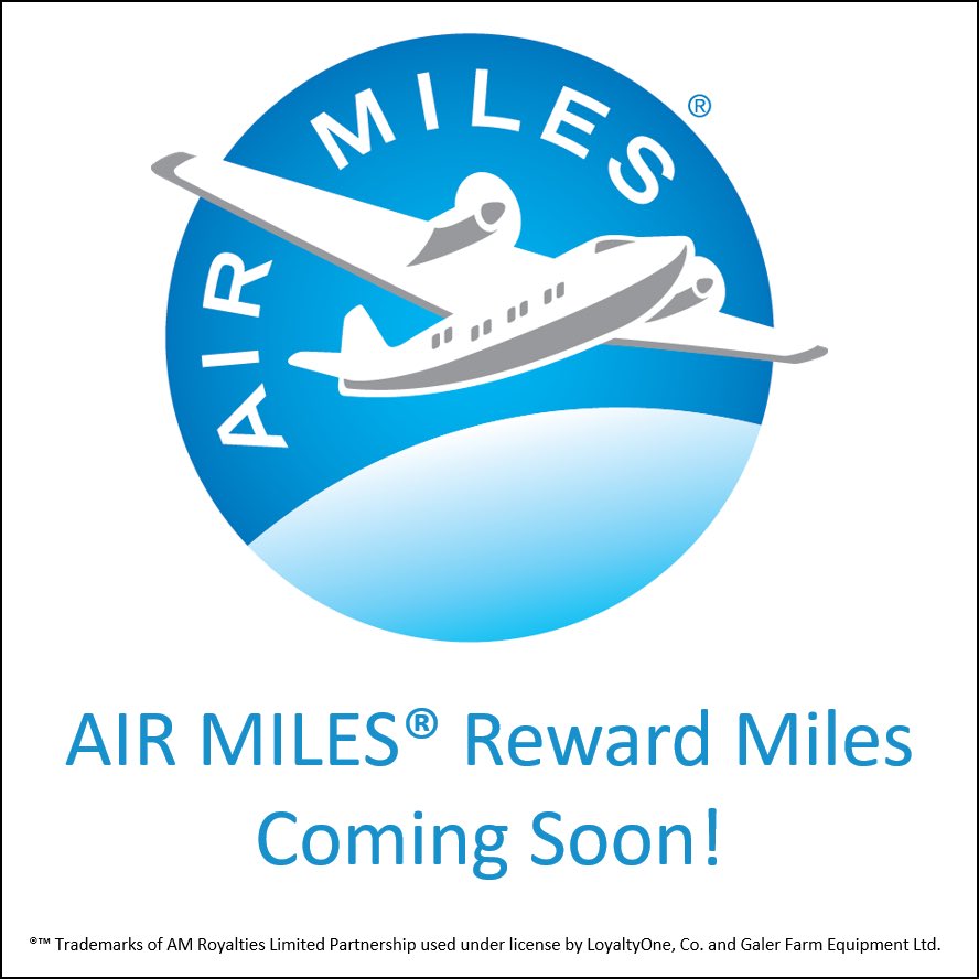On March 18th we will be officially launching our AIR MILES® Reward Miles program! These will be offered on select Kubota and Boss products! As well as everything Stihl! We are so excited to launch this program within our dealership! We will have more details after our launch day