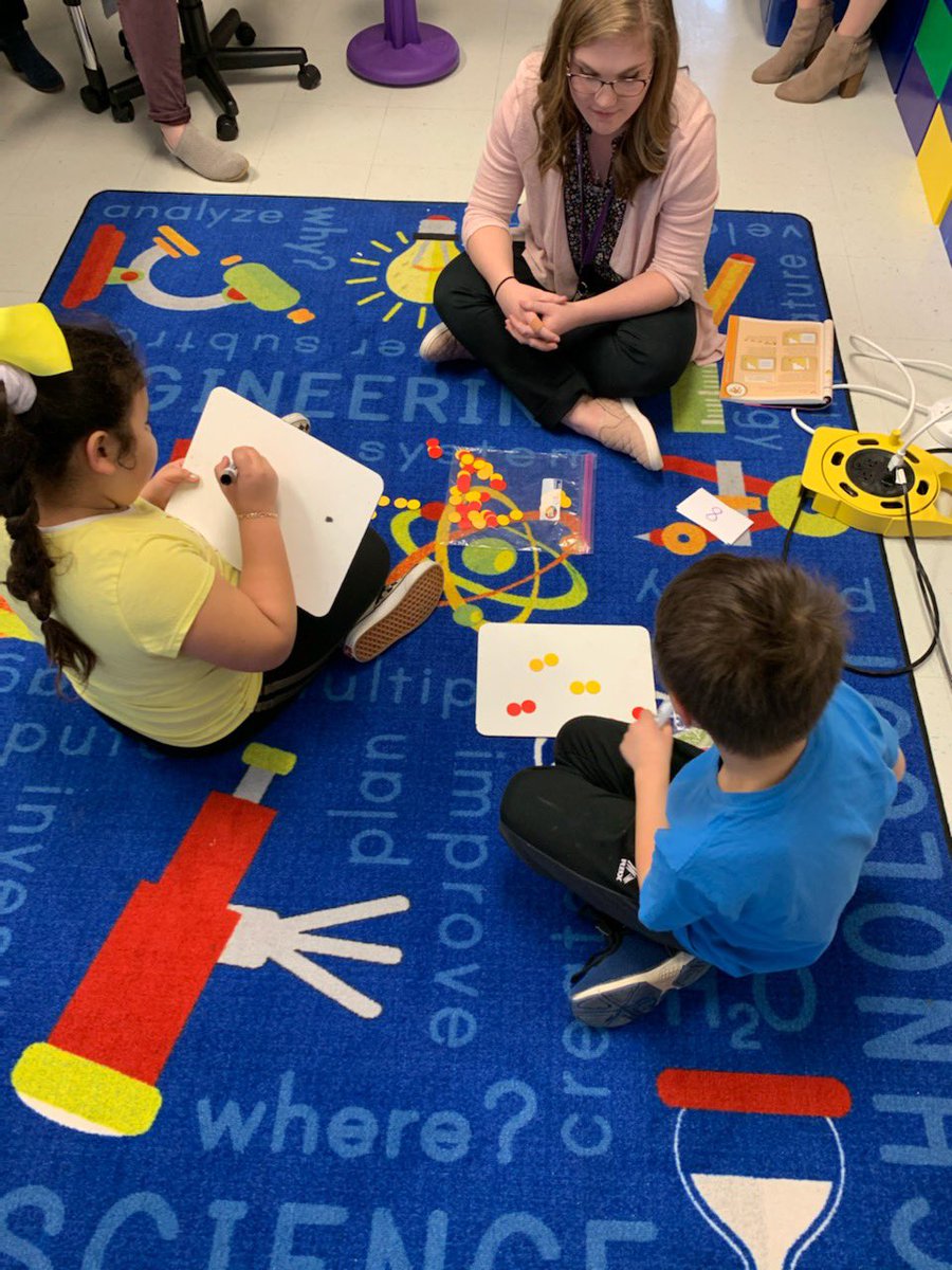 Had so much fun exploring how we can use concrete manipulatives and representations to show our math thinking! I’m so proud of these two Ss for giving it their best try! @LCPS_Math @NicoleAkersLCPS <a href="/marmentr/">Michelle Armentrout</a>
